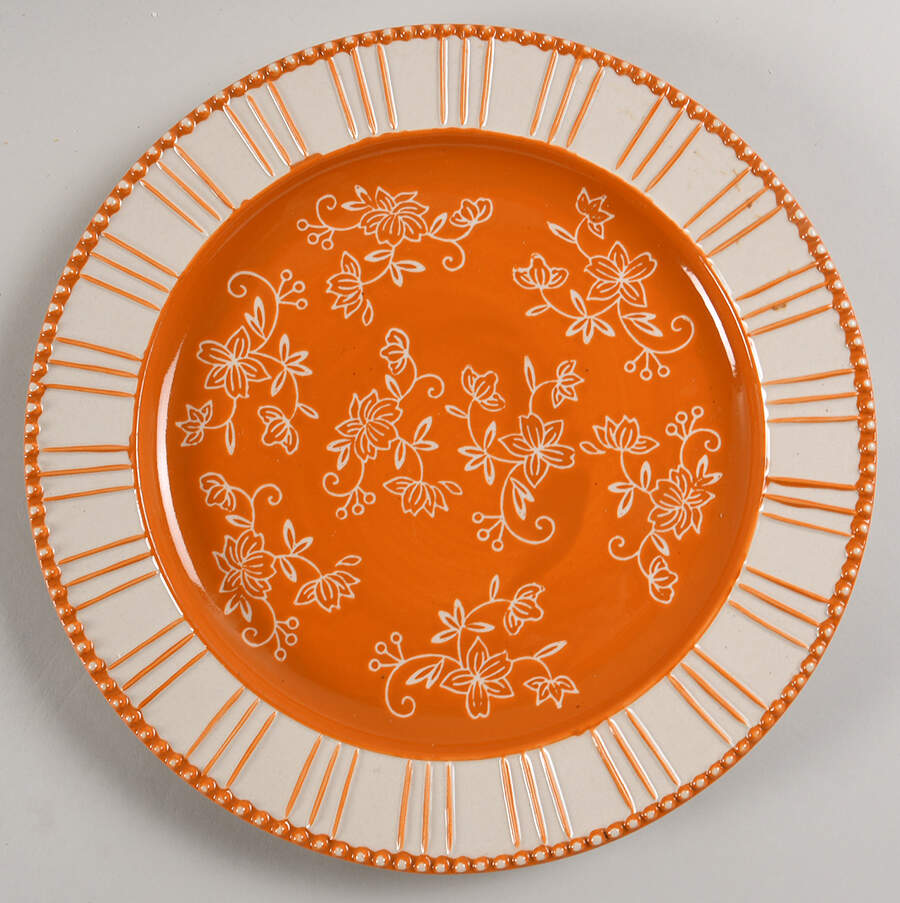 Floral Lace Spice Dinner Plate by Temp-Tations-1