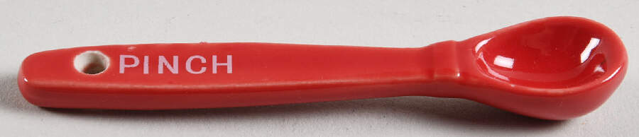 Floral Lace Red "Pinch" Small Measuring Spoon by Temp-Tations-1