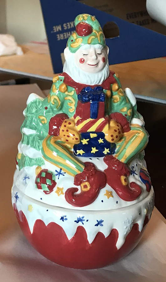 Holiday Figural Candy Box & Lid by Tabletops Unlimited-1