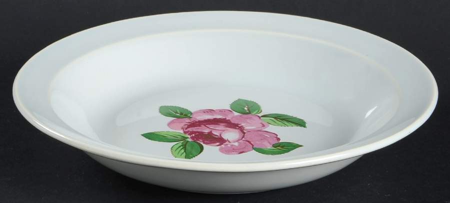 Woolworth Rose Rim Soup Bowl by Taylor, Smith & Taylor (Ts&T)-1