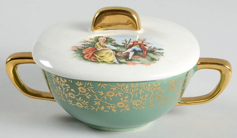 2199 Sugar Bowl & Lid by Taylor, Smith & Taylor (Ts&T)-1