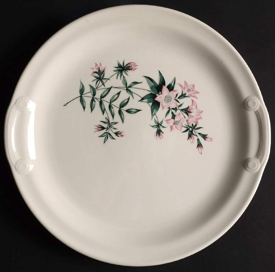 Lady Marguerite Cake Plate by Taylor, Smith & Taylor (Ts&T)-1