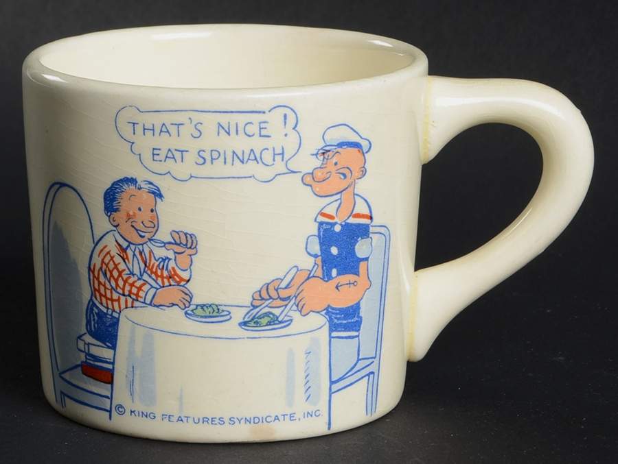 Popeye (No Trim) Child's Mug by Taylor, Smith & Taylor (Ts&T)-1