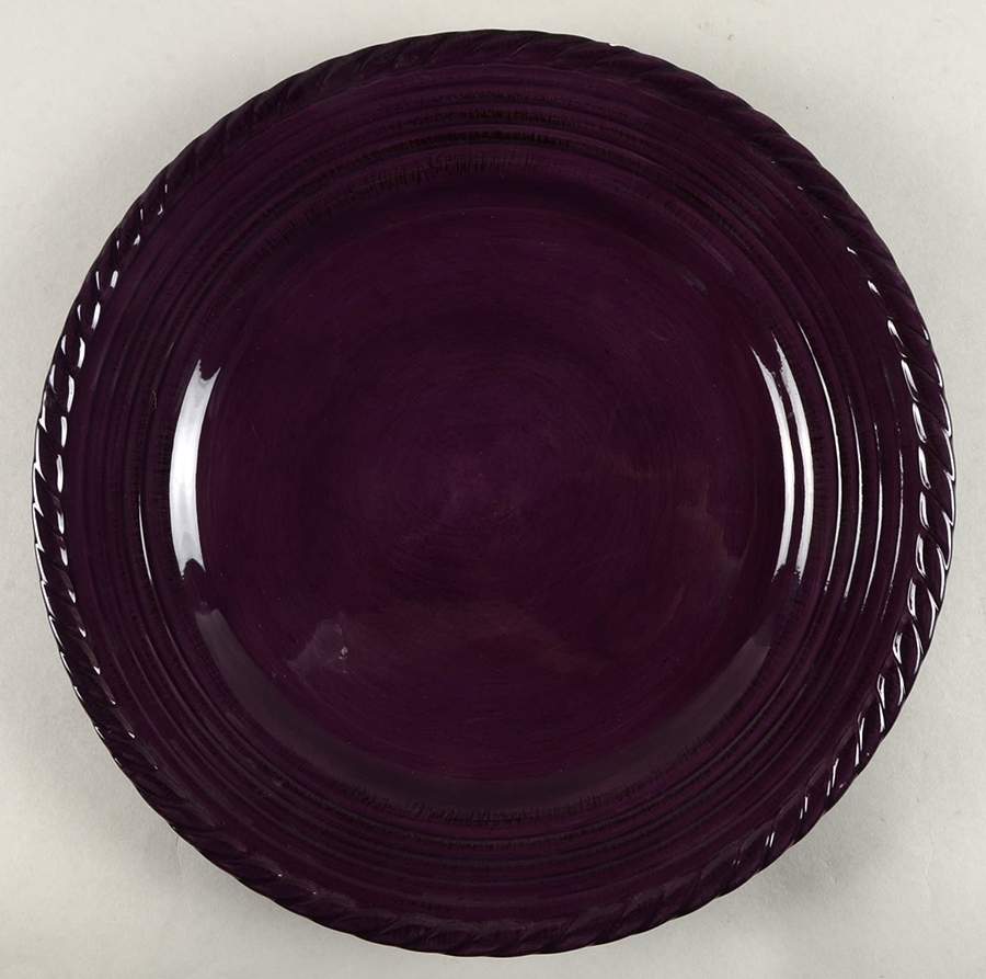 Lucca Plum Service Plate (Charger) by Tabletops Unlimited-1