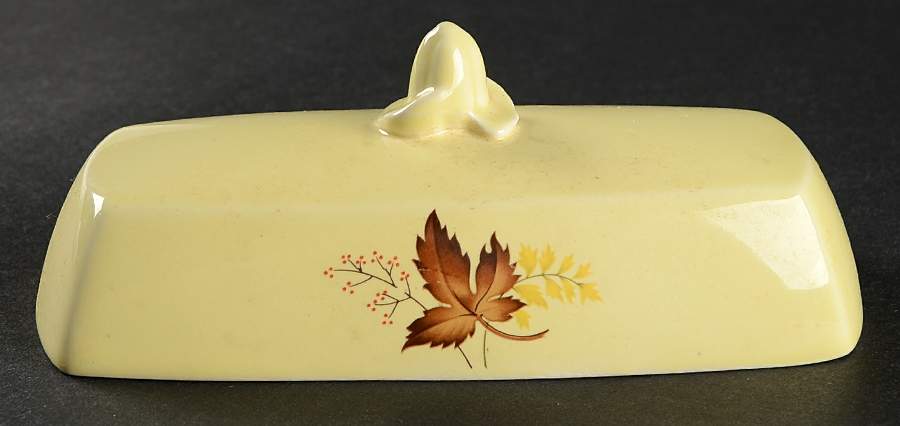Leaf O Gold Yellow Lid for 1/4 Lb Butter by Taylor, Smith & Taylor (Ts&T)-1