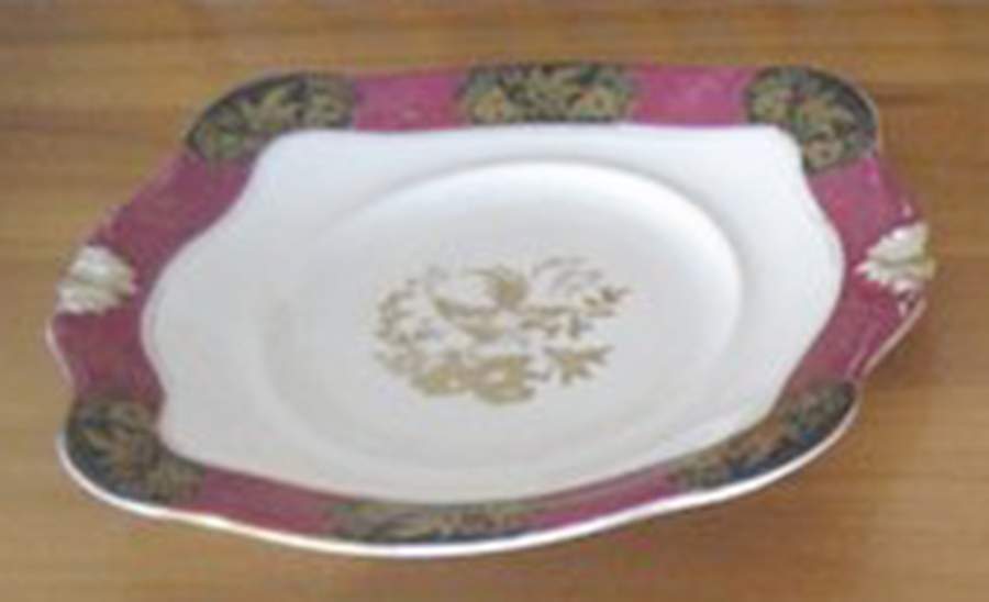 8904 Square Handled Cake Plate by Tuscan - Royal Tuscan-1