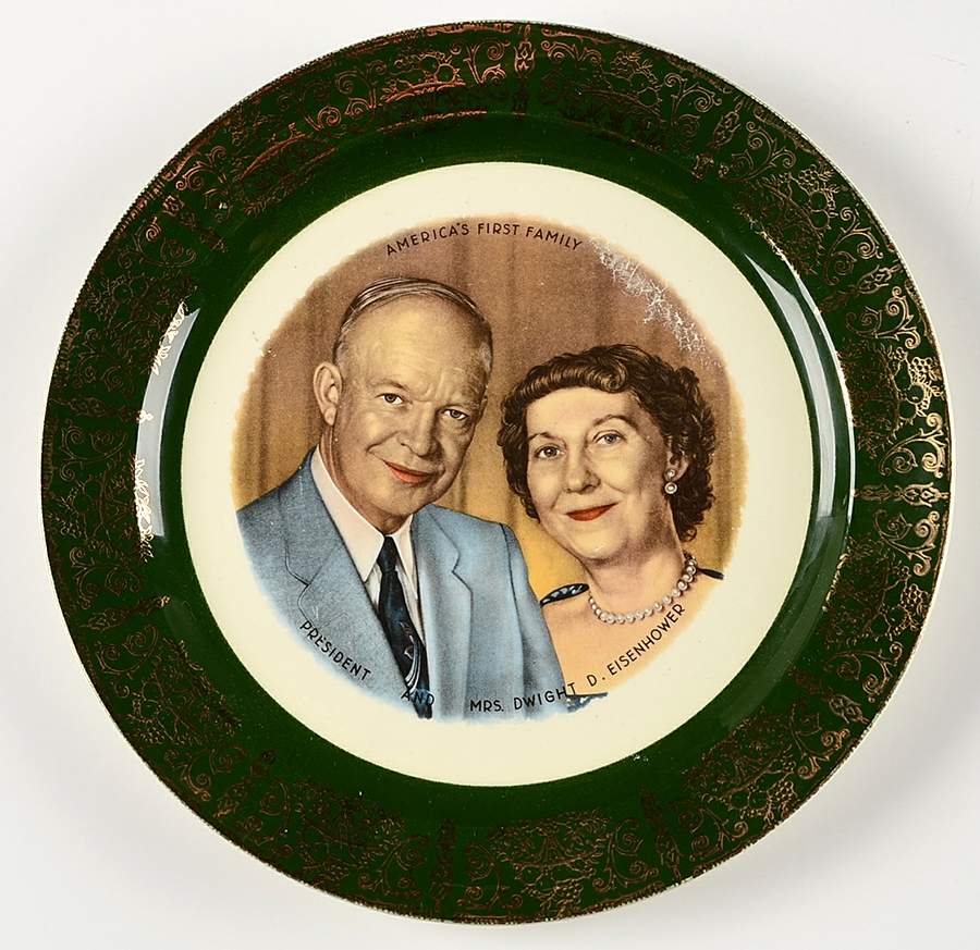 President & Wife Souvenir Plates Souvenir Plate by Taylor, Smith & Taylor (Ts&T)-1