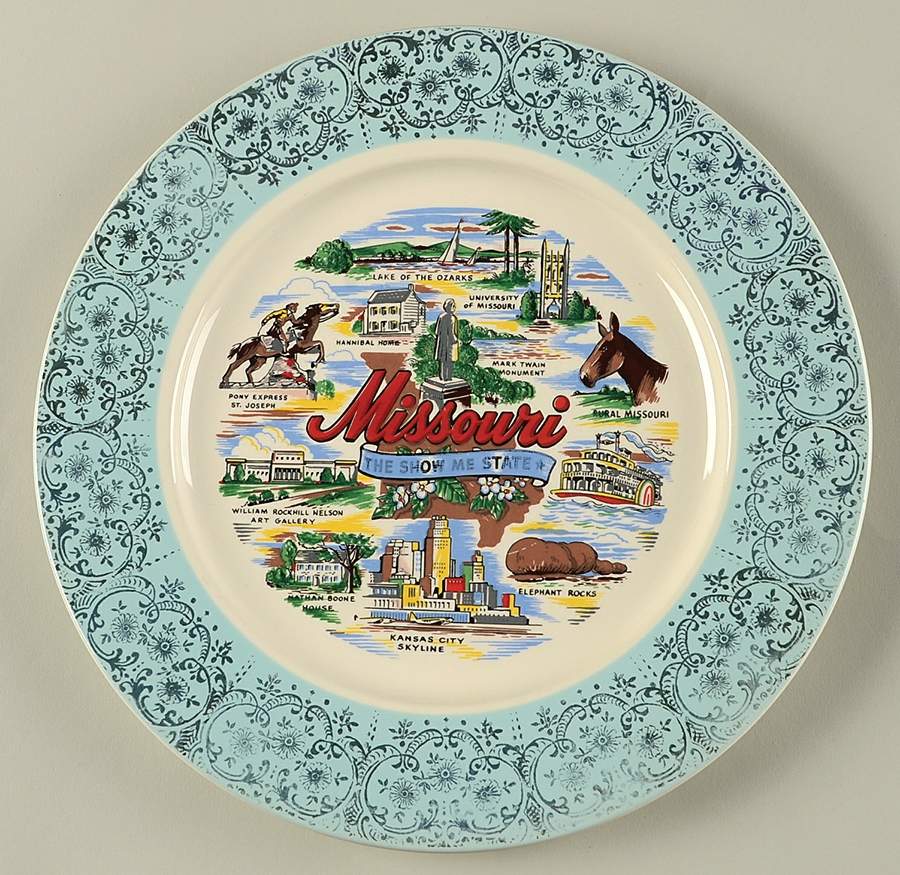 State Souvenir Plates (Version A) Souvenir Plate by Taylor, Smith & Taylor (Ts&T)-1