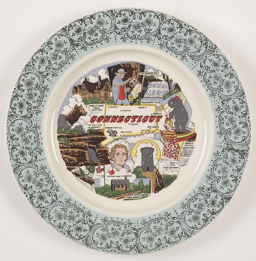 State Souvenir Plates (Version A) Souvenir Plate by Taylor, Smith & Taylor (Ts&T)-1