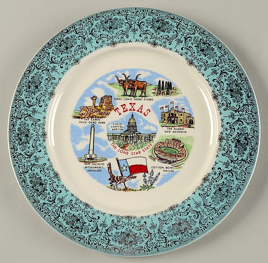 State Souvenir Plates (Version B) Souvenir Plate by Taylor, Smith & Taylor (Ts&T)-1