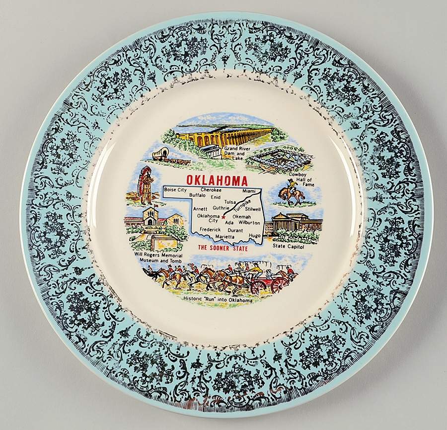 State Souvenir Plates (Version B) Souvenir Plate by Taylor, Smith & Taylor (Ts&T)-1