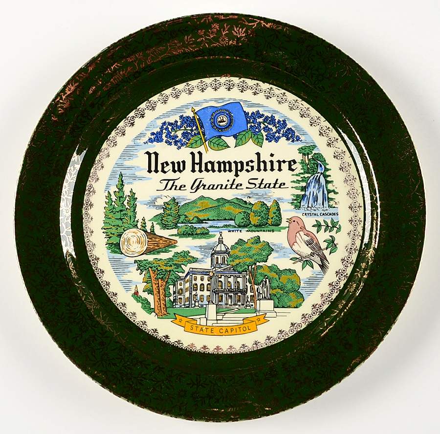 State Souvenir Plate (Version C) Souvenir Plate by Taylor, Smith & Taylor (Ts&T)-1