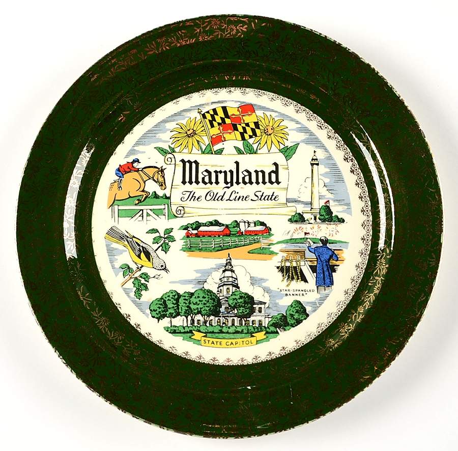 State Souvenir Plate (Version C) Souvenir Plate by Taylor, Smith & Taylor (Ts&T)-1