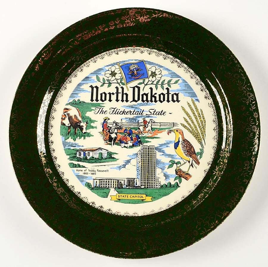 State Souvenir Plate (Version C) Souvenir Plate by Taylor, Smith & Taylor (Ts&T)-1