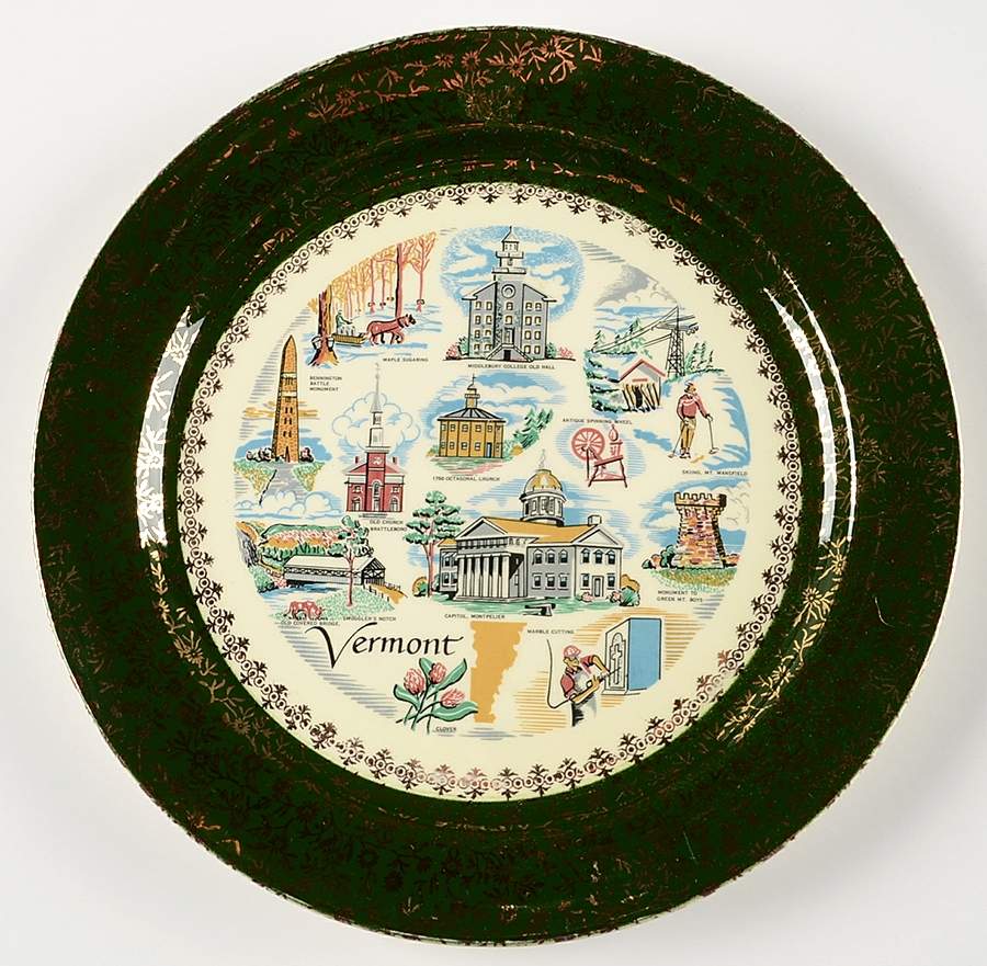 State Souvenir Plate (Version C) Souvenir Plate by Taylor, Smith & Taylor (Ts&T)-1
