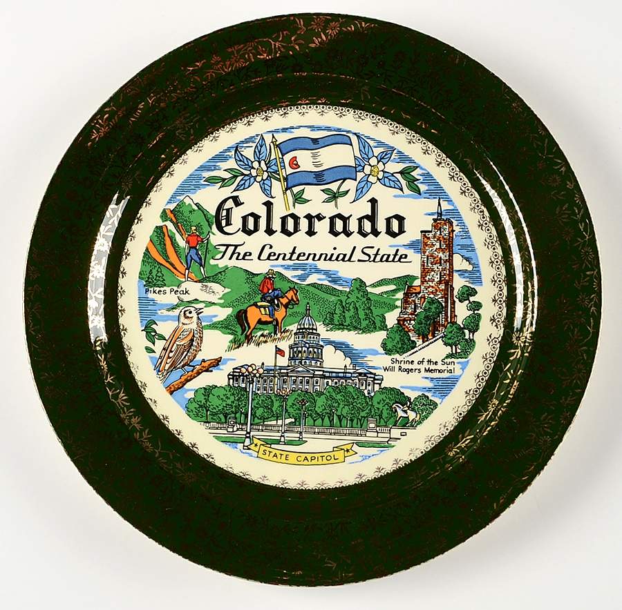 State Souvenir Plate (Version C) Souvenir Plate by Taylor, Smith & Taylor (Ts&T)-1