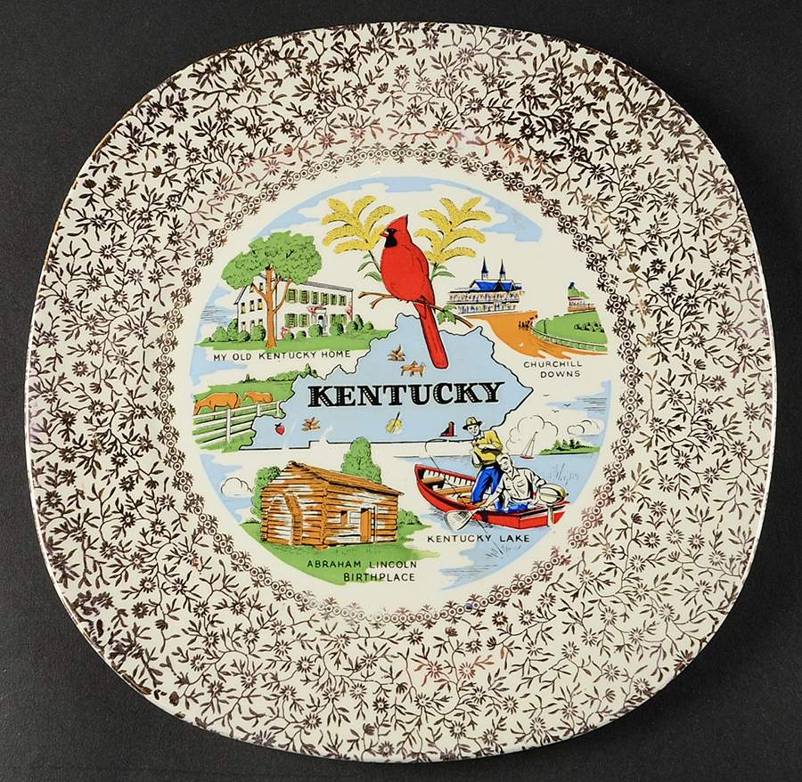 State Souvenir Plates (Version D) Souvenir Plate by Taylor, Smith & Taylor (Ts&T)-1