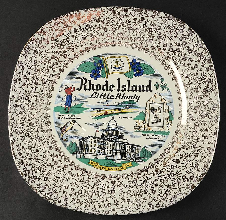 State Souvenir Plates (Version D) Souvenir Plate by Taylor, Smith & Taylor (Ts&T)-1