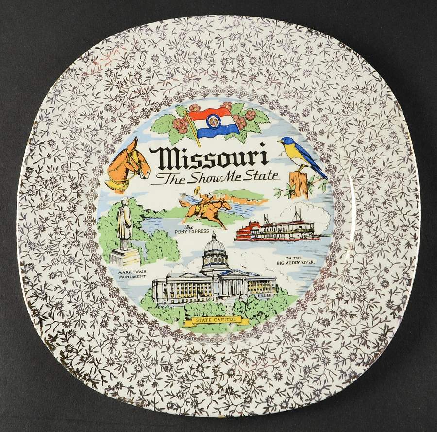 State Souvenir Plates (Version D) Souvenir Plate by Taylor, Smith & Taylor (Ts&T)-1