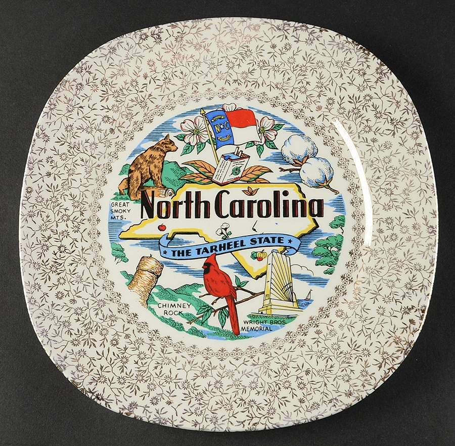 State Souvenir Plates (Version D) Souvenir Plate by Taylor, Smith & Taylor (Ts&T)-1