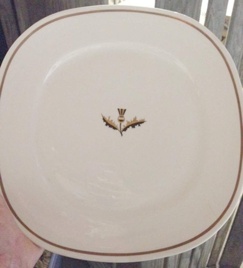 Thistle Dinner Plate by Taylor, Smith & Taylor (Ts&T)-1