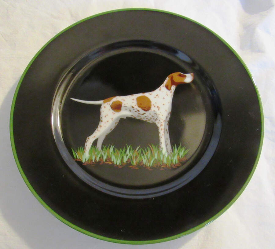 Hunting Dogs Salad Plate by Tiffany-1
