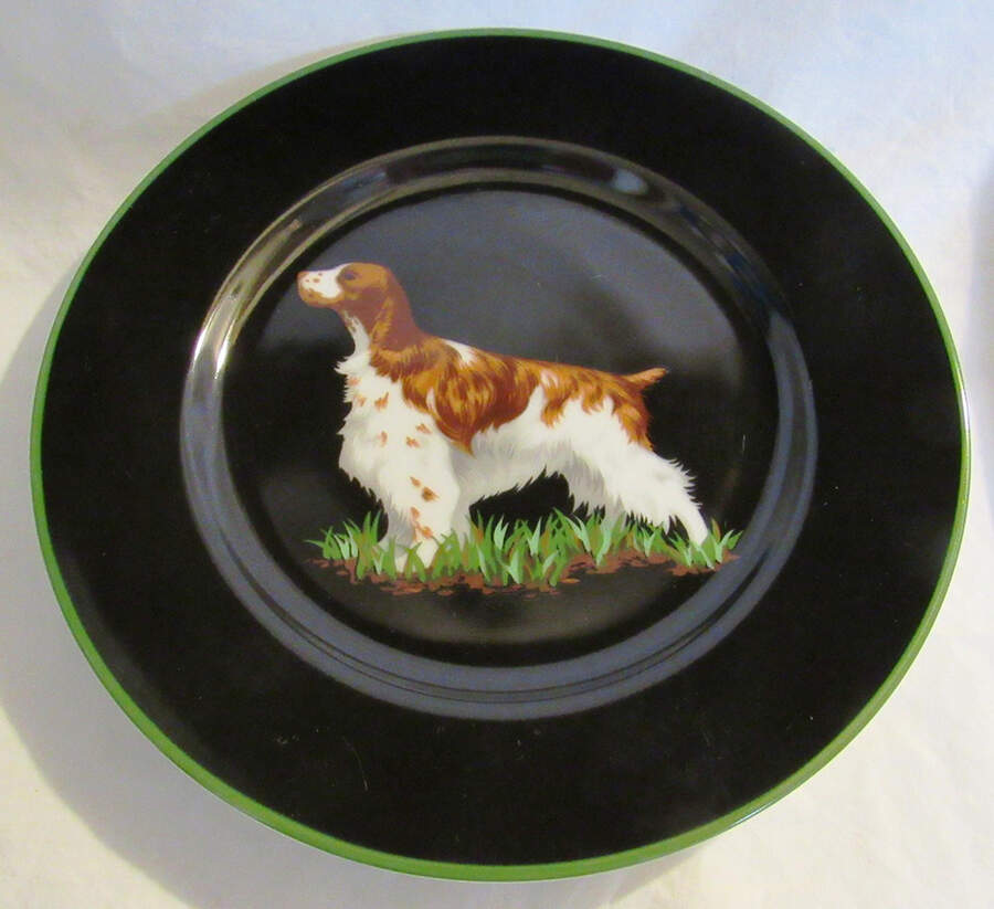 Hunting Dogs Salad Plate by Tiffany-1