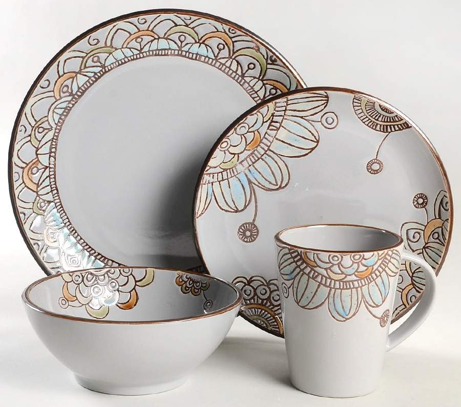 Vermillion 4 Piece Place Setting by Threshold-1