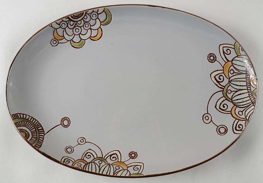 Vermillion 16" Oval Serving Platter by Threshold-1