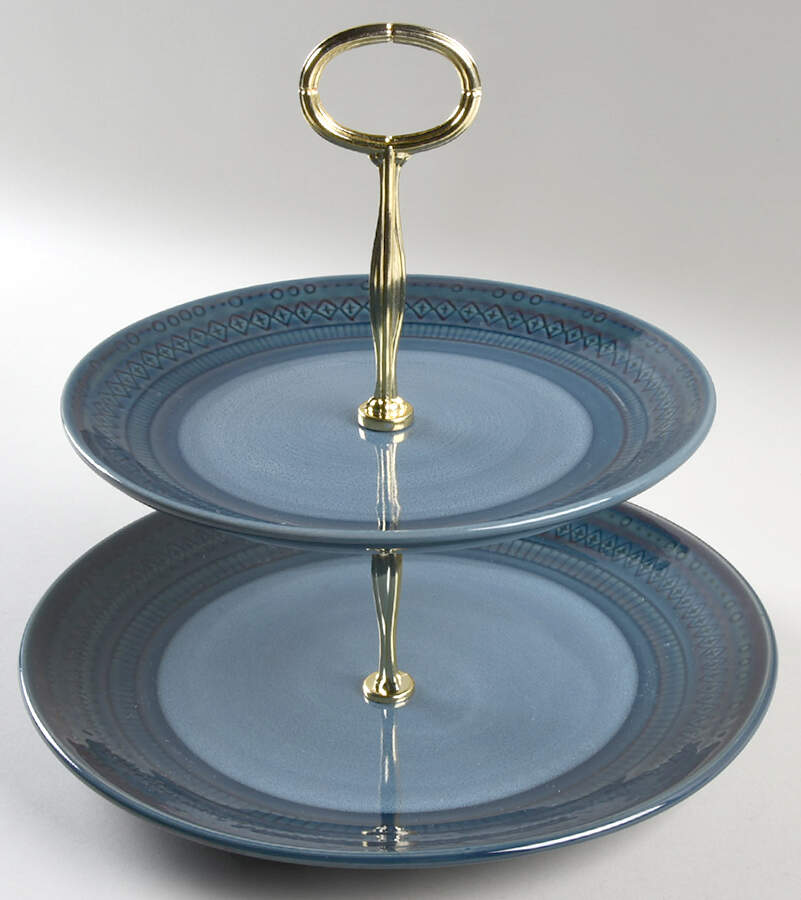 Kingsland 6 5/8"-10"  2 Tiered Serving Tray (Dp, Sp) HC by Threshold-1