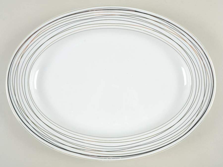 Swirl 16" Oval Serving Platter by Threshold-1