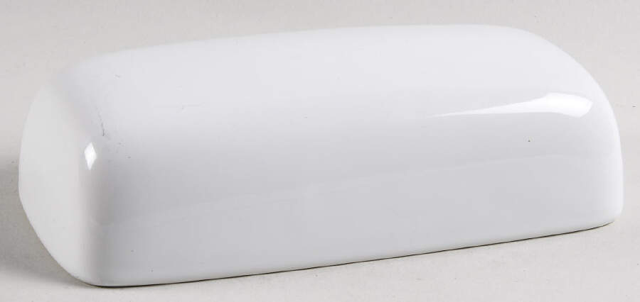 Basic White Coupe Lid for 1/4 Lb Butter by Threshold-1