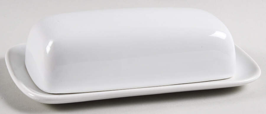 Basic White Coupe 1/4 Lb Covered Butter by Threshold-1