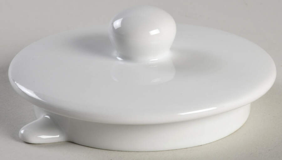 Basic White Coupe Lid for Teapot by Threshold-1
