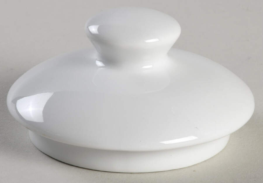 Basic White Coupe Lid for Sugar Bowl by Threshold-1