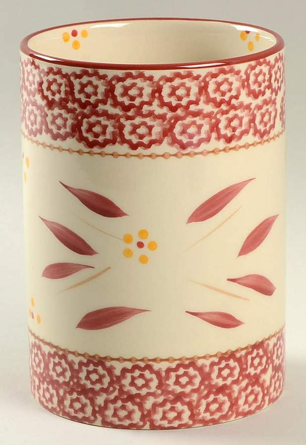 Old World Red Utensil Holder by Temp-Tations-1