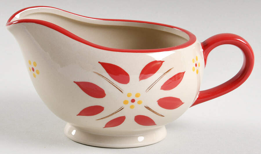 Old World Red Gravy Boat by Temp-Tations-1