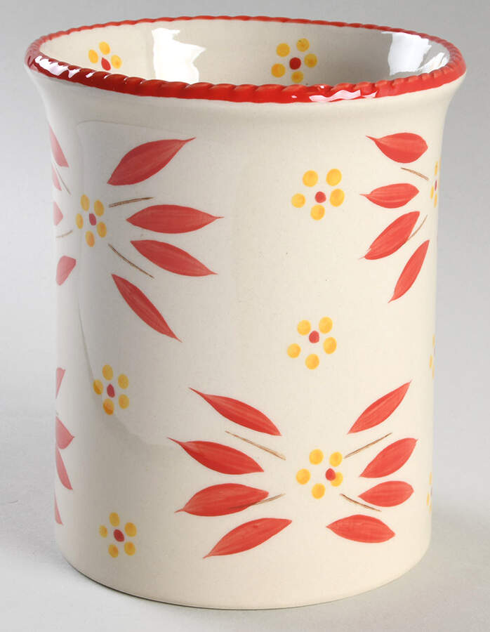 Old World Red Utensil Holder by Temp-Tations-1