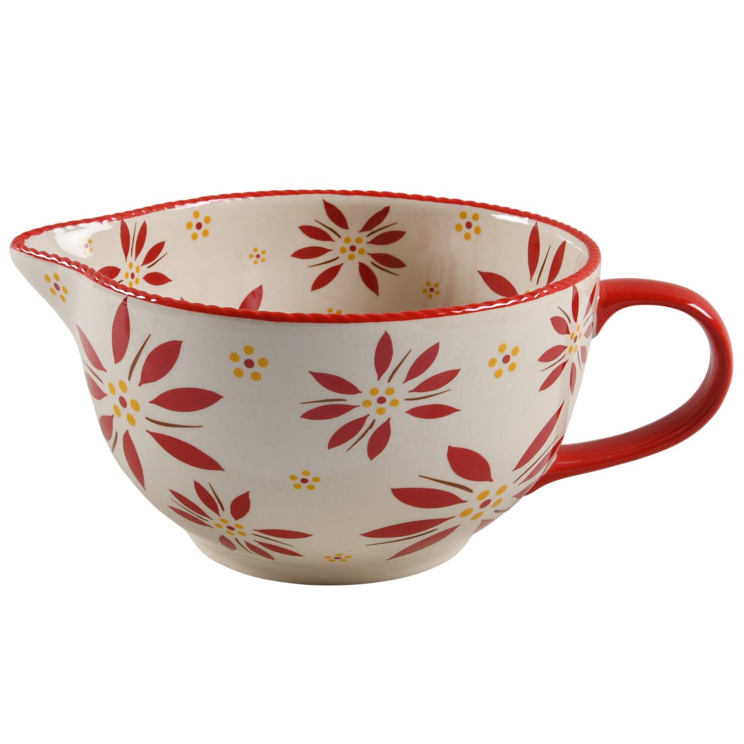 Old World Red Batter Bowl by Temp-Tations-1