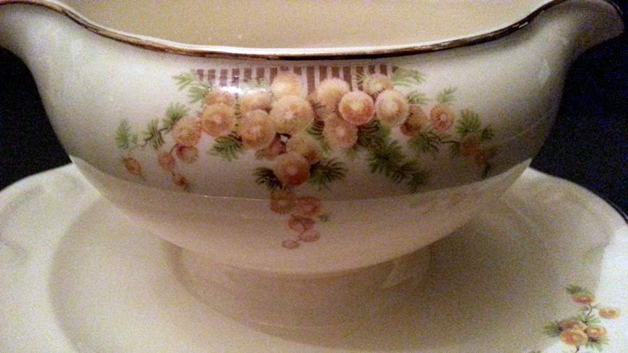 TST1070 Gravy Boat with Attached Underplate by Taylor, Smith & Taylor (Ts&T)-1