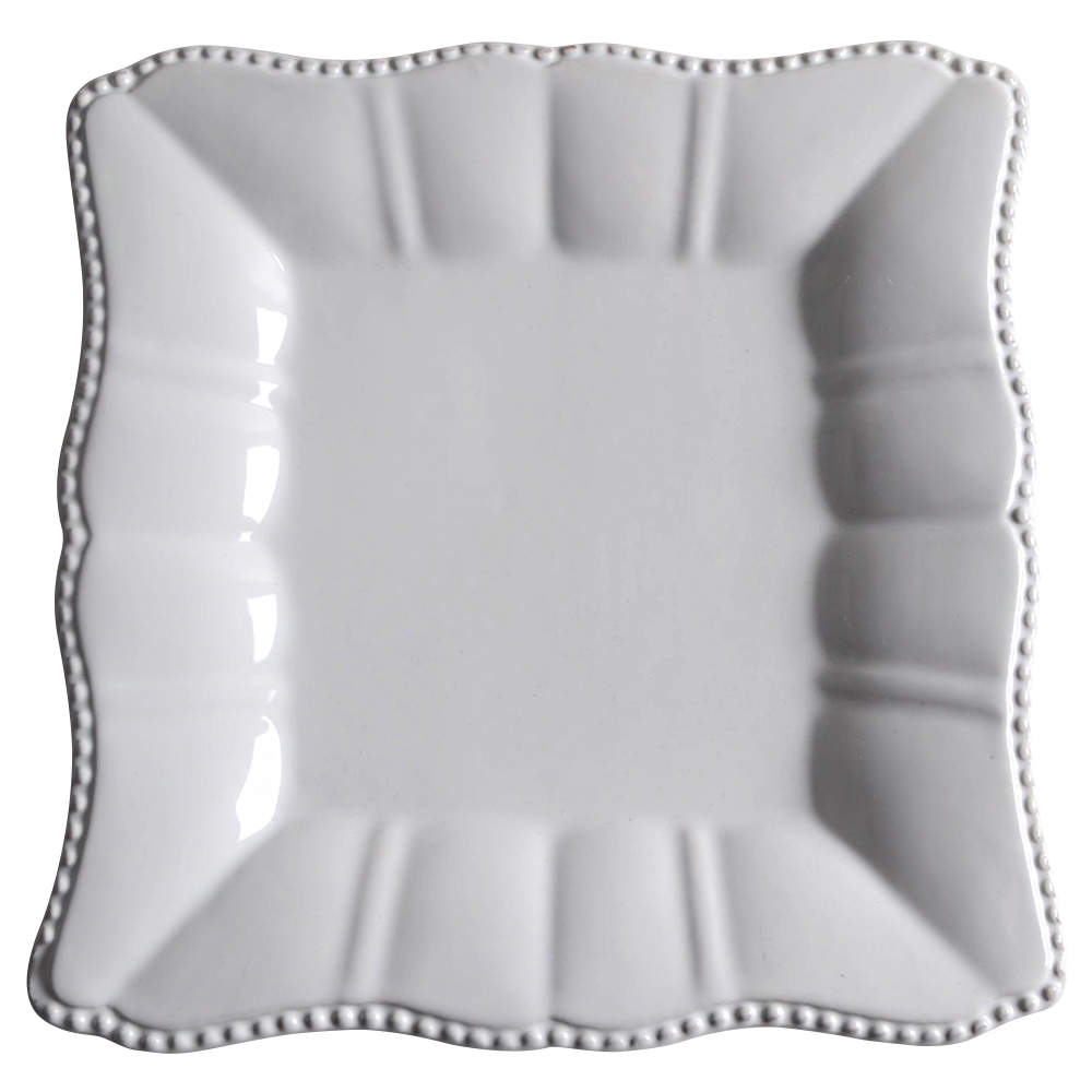 Le Provence White Square Salad Plate by Tabletops Unlimited-1