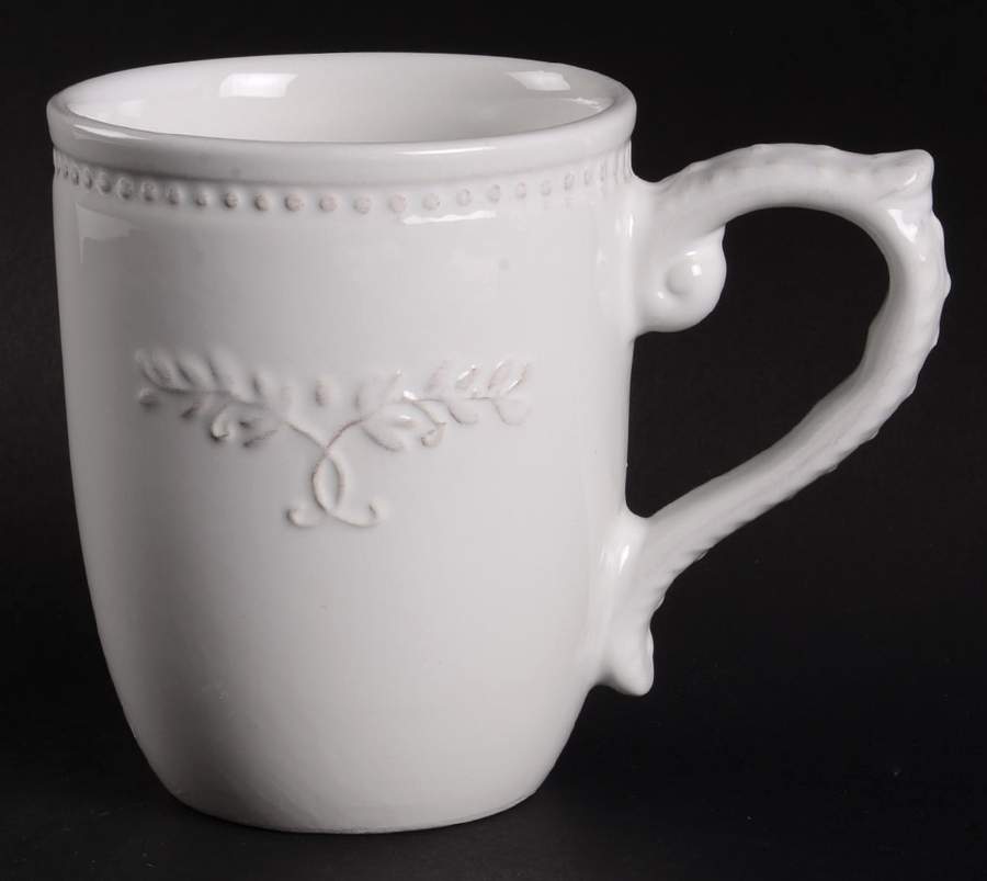 Le Provence White Mug by Tabletops Unlimited-1