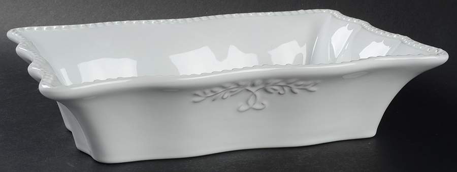 Le Provence White 11" Rectangular Baker by Tabletops Unlimited-1