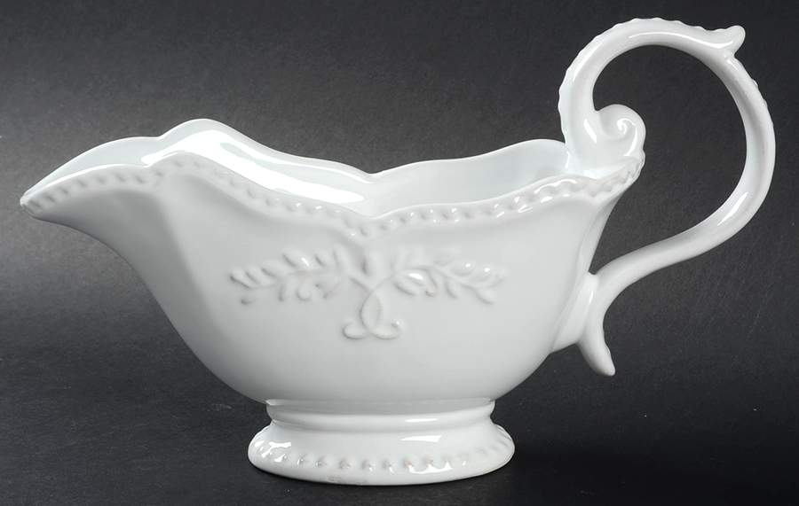 Le Provence White Gravy Boat by Tabletops Unlimited-1