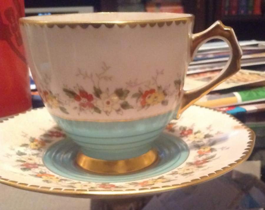 6604H Footed Cup & Saucer Set by Tuscan - Royal Tuscan-1