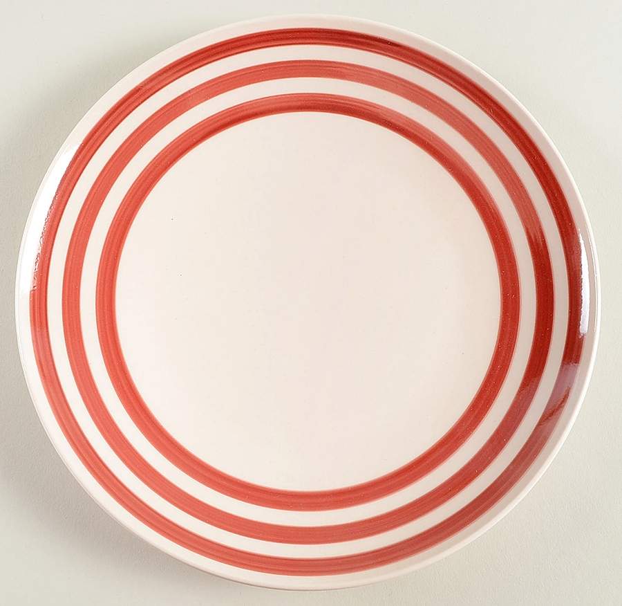 Bistro Ruby Ring Stripe Salad Plate by Threshold-1