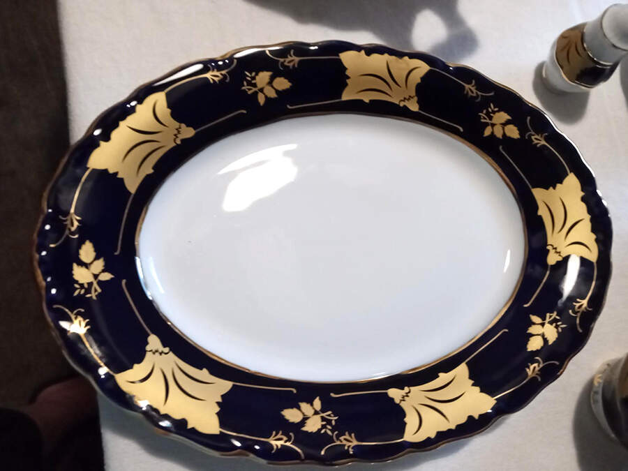 THU495 10" Oval Vegetable Bowl by Thun-1