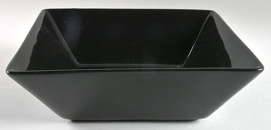 Nova Black 10" Square Serving Bowl by Ten Strawberry Street-1