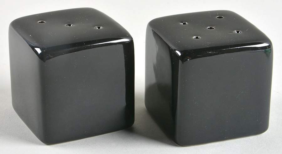 Nova Black Salt & Pepper Set by Ten Strawberry Street-1