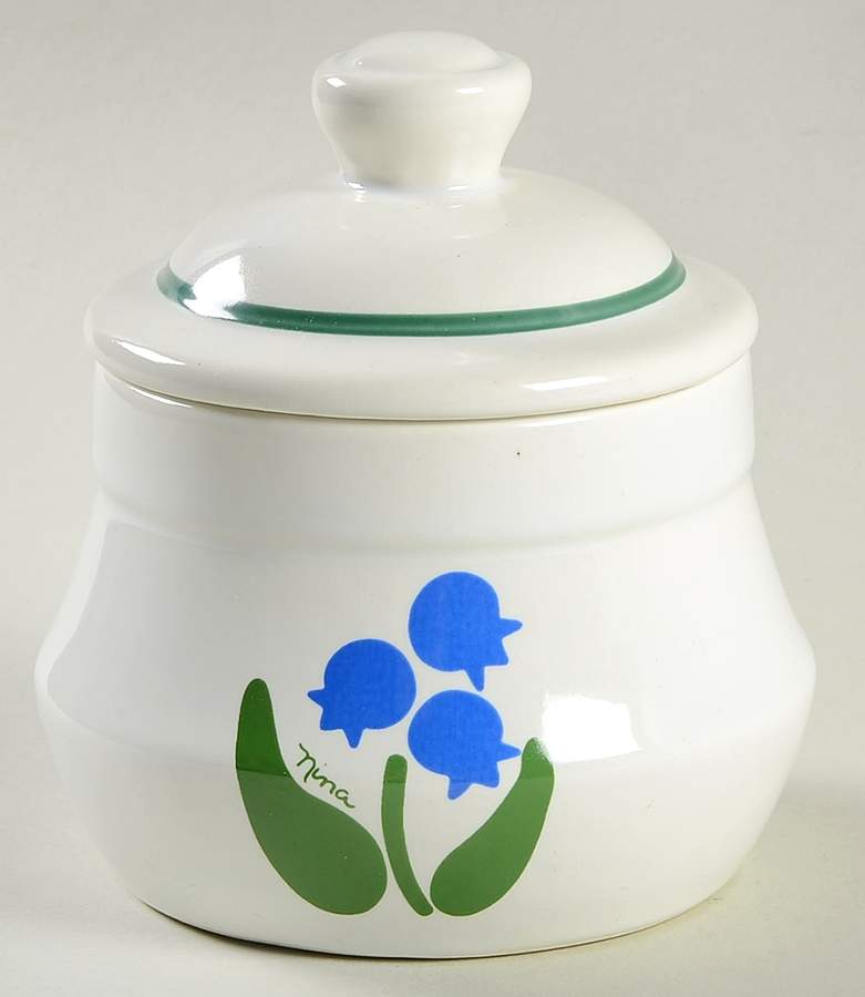Nina Sugar Bowl & Lid by Treasure Craft-1